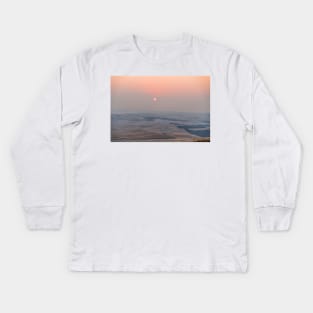 Smokey Palouse Sunrise Kids Long Sleeve T-Shirt